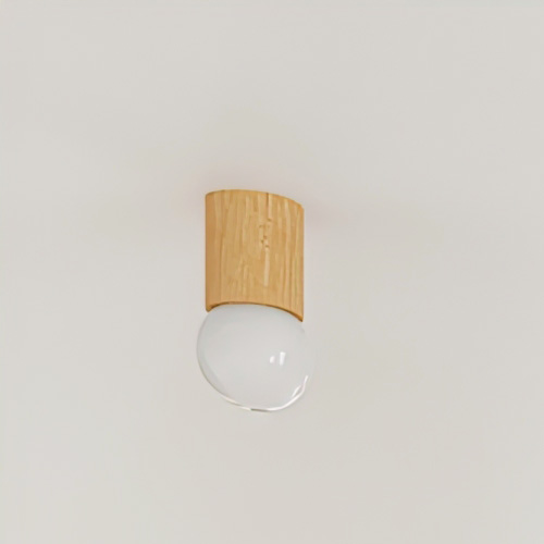 Plafonnier en bois naturel 19 cm - Boomo