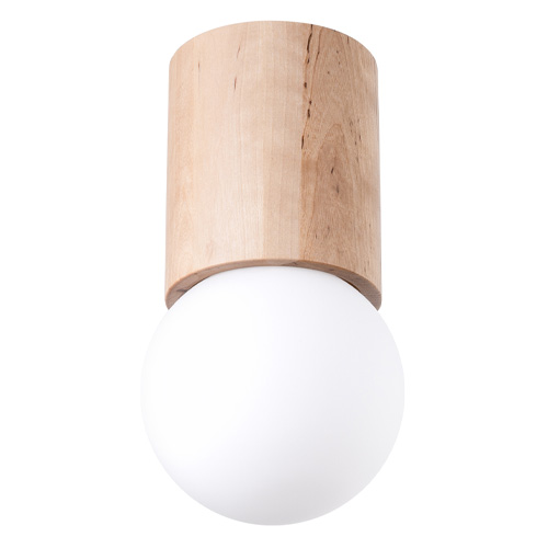 Plafonnier en bois naturel 23 cm - Boomo
