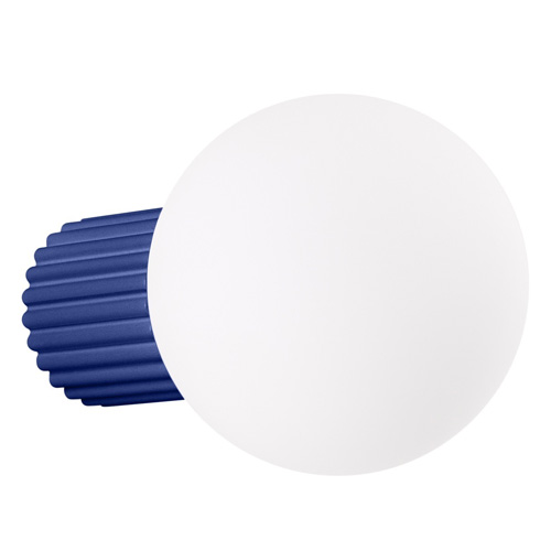 Applique en aluminium cannelé bleu marine - Halo