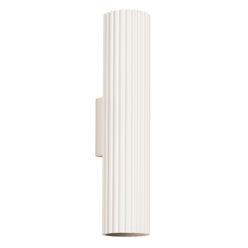 Applique en aluminium cannelé 30 cm beige - Karbon