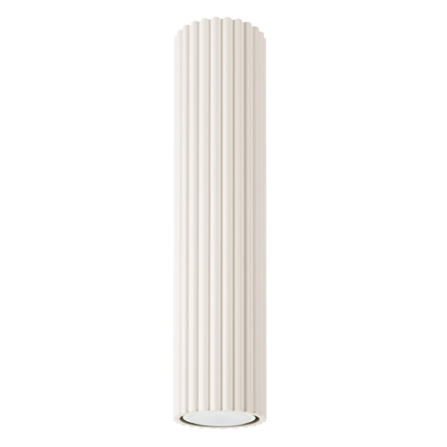 Plafonnier en aluminium cannelé 30 cm beige - Karbon