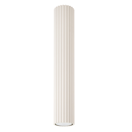 Plafonnier en aluminium cannelé 40 cm beige - Karbon