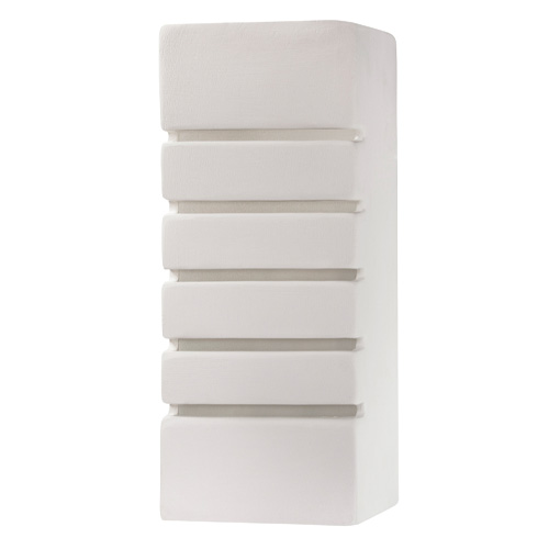 Applique en céramique blanche 26 cm - Samir