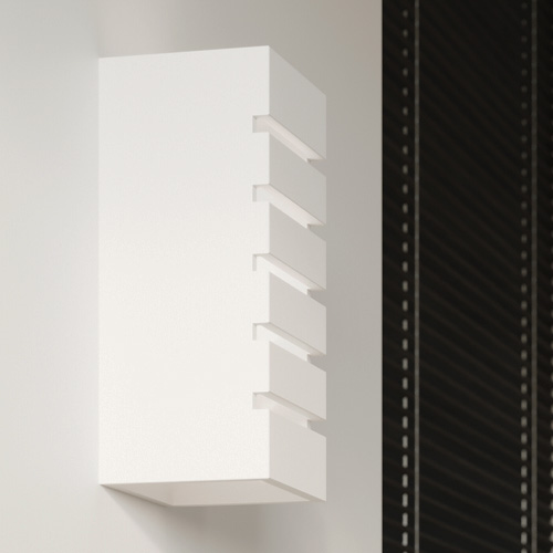 Applique en céramique blanche 26 cm - Samir