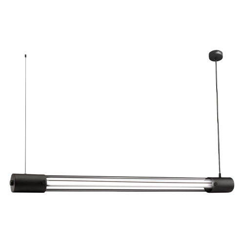 Suspension tubulaire en acier noir 150 cm - Valo