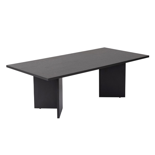 Table basse rectangulaire effet bois noir 119 cm - Taona