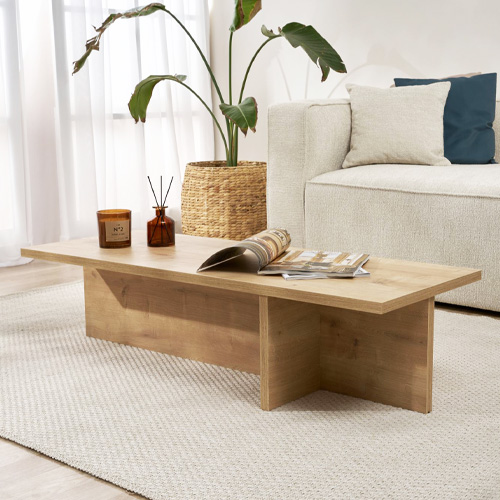Table basse rectangulaire effet Chêne 120 cm - Arden