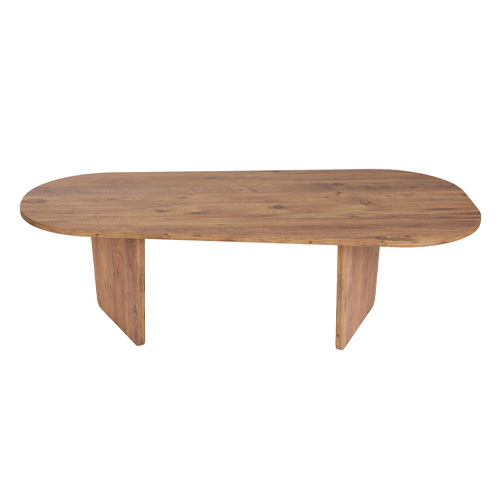Table basse organique effet chêne 130 cm - Ceane