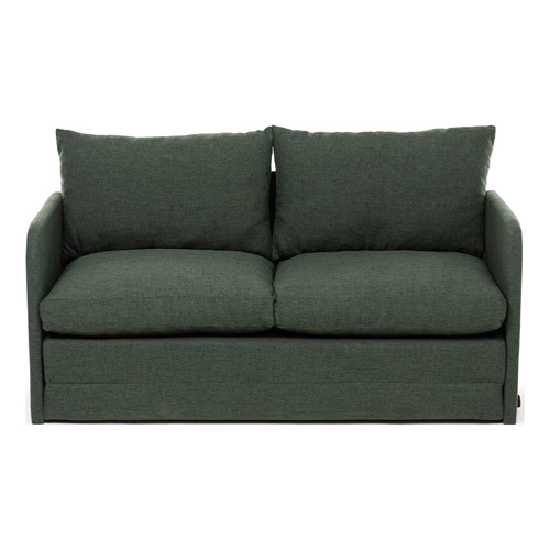 Canapé convertible 2 places en lin vert - Luz