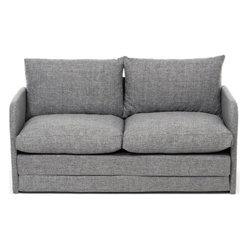 Canapé convertible 2,5 places en lin gris clair - Luz