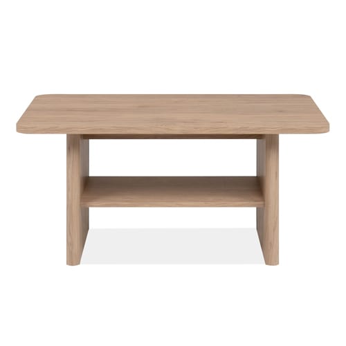 Table basse 1 niche effet bois 90 cm - Luis