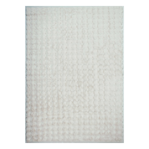 Tapis à relief bubble uni bubble uni blanc 200x290 cm - Cloudy
