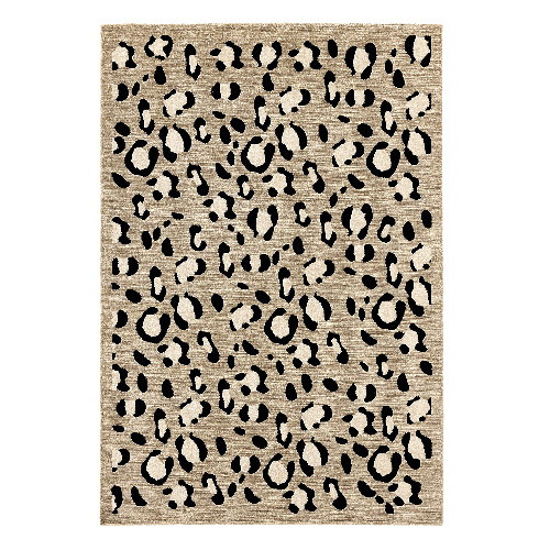 Tapis léopard beige 120x160 cm - Savanna
