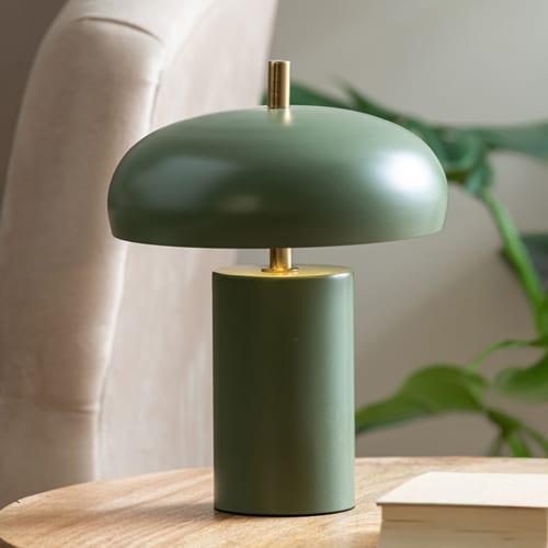 Lampe à poser en métal vetr kaki - Joya