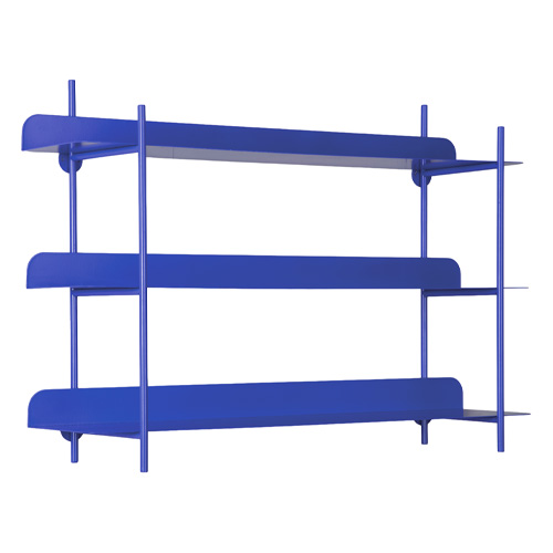 Etagère murale en métal bleu électrique - Cool Retro