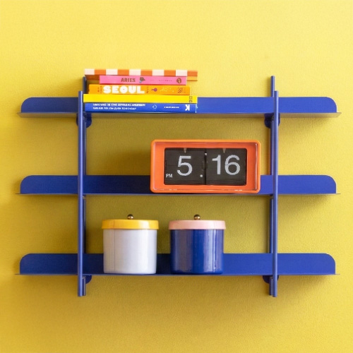 Etagère murale en métal bleu électrique - Cool Retro