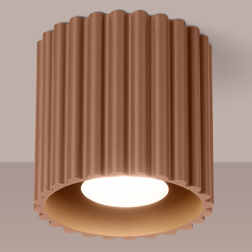 Plafonnier cannelé Moka - Aura