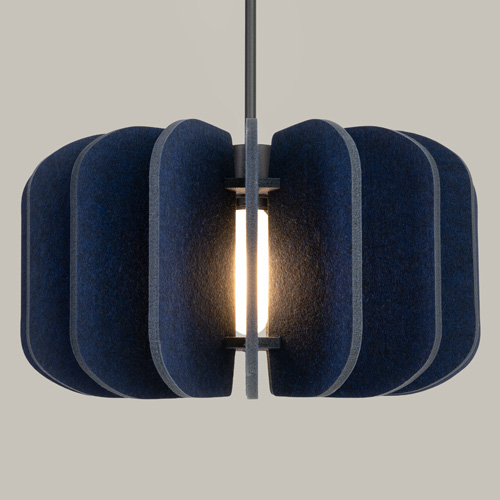 Suspension en feutre bleu marine 45 cm - Mula