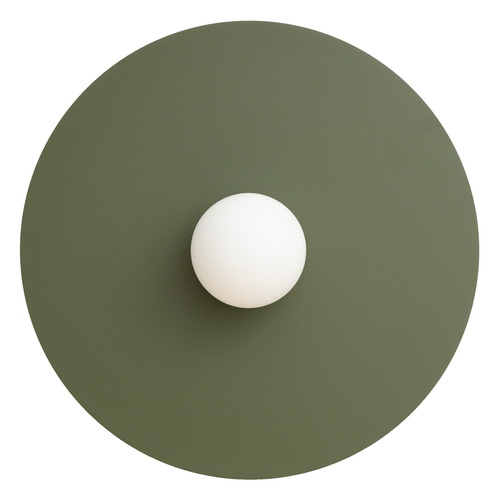 Applique murale en métal 50 cm en métal vert olive - Ake