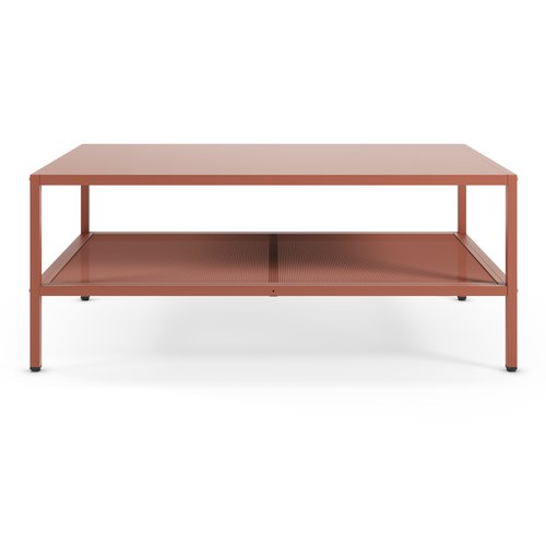 Table basse en métal terracotta 100 x 60 cm - Ysia