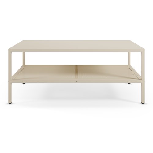 Table basse en métal beige clair 100 x 60 cm - Ysia