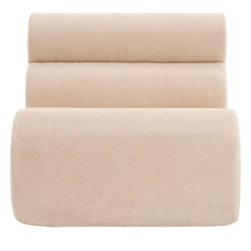 Chauffeuse compressée en tissu chenille beige - Billie