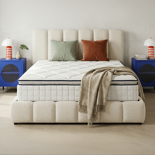 Matelas à ressorts ensachés 160x200 cm avec surmatelas intégré - Confort Palace