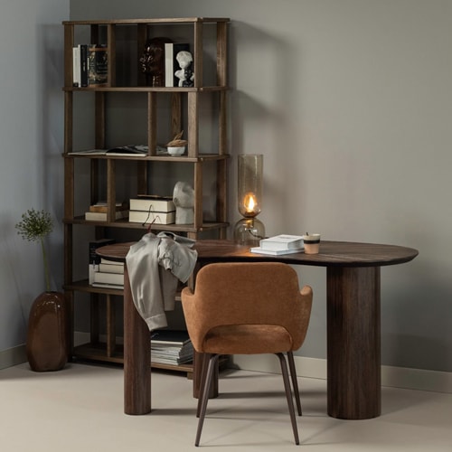 Console / Bureau organique en teck recyclé brun 150 cm - Sun