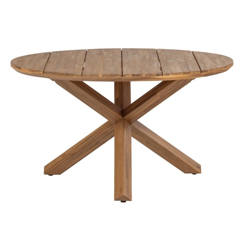 Table de jardin ronde en bois d'acacia Ø135 cm - Kiro