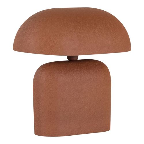 Lampe de table champignon en métal brun - Tilo
