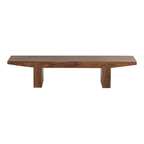 Table basse rectangulaire en bois massif brun 152 cm - Eron