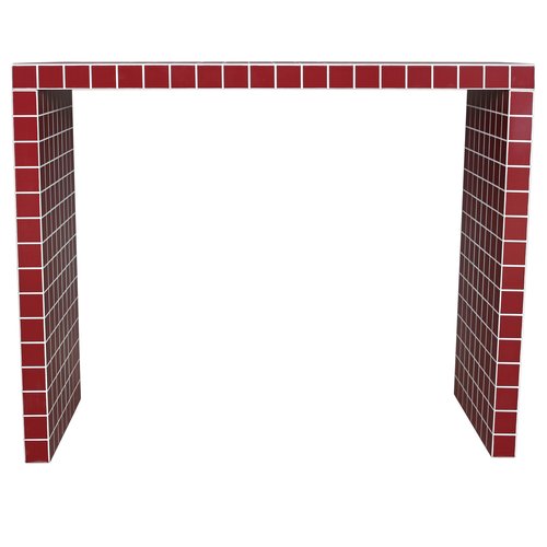 Console effet mosaïque bordeaux 100 cm - Ibiza