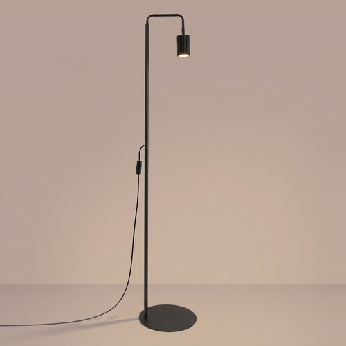 Lampadaire en aluminium noir 160 cm - Karbon