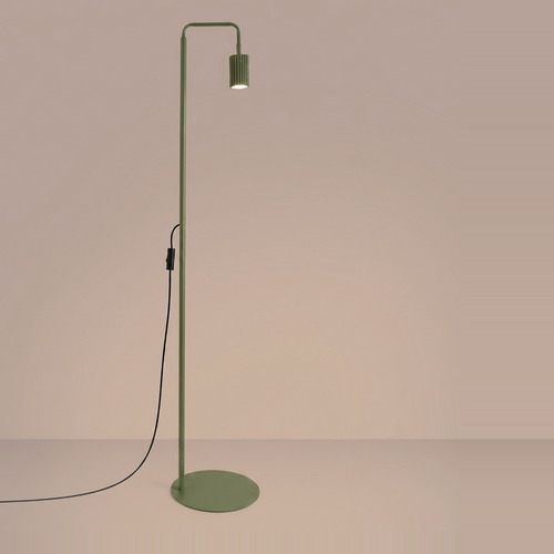 Lampadaire en aluminium vert olive 160 cm - Karbon