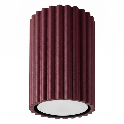 Plafonnier en aluminium cannelé 10 cm bordeaux - Karbon - Karbon