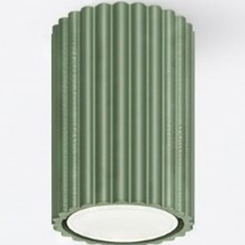 Plafonnier en aluminium cannelé 10 cm vert sauge - Karbon - Karbon