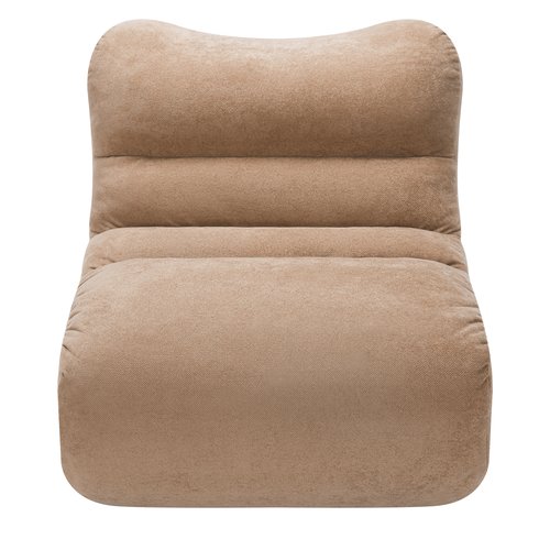 Chauffeuse compressée en tissu chenille moka - Nido