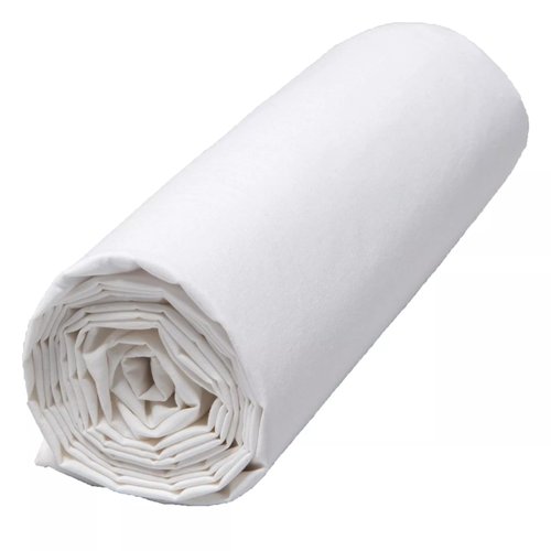 Drap Housse en percale de coton blanc 160x200 cm - Venezia