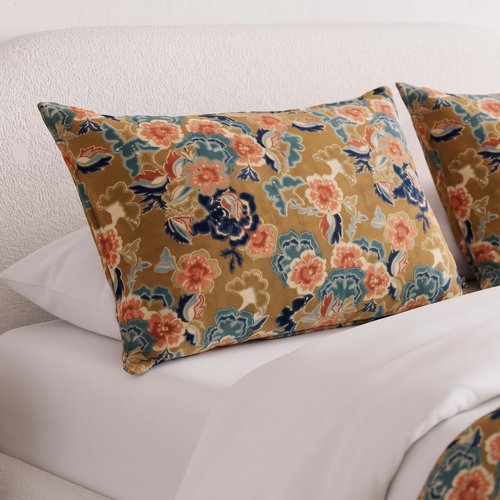 Housse de coussin en velours imprimé gold 40x 60 cm - Boston