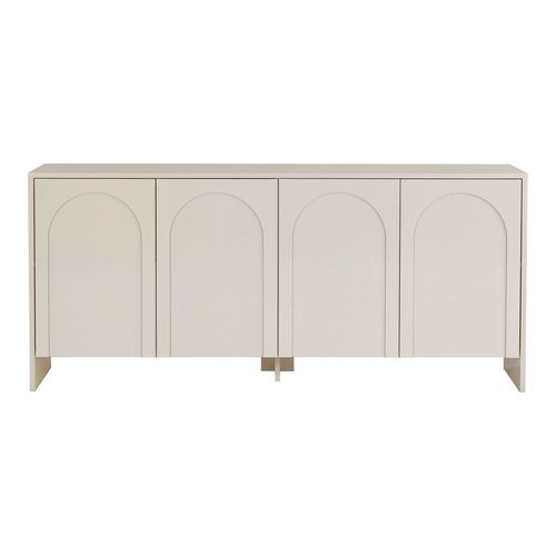 Buffet4 portes crème 180 cm - Tiva