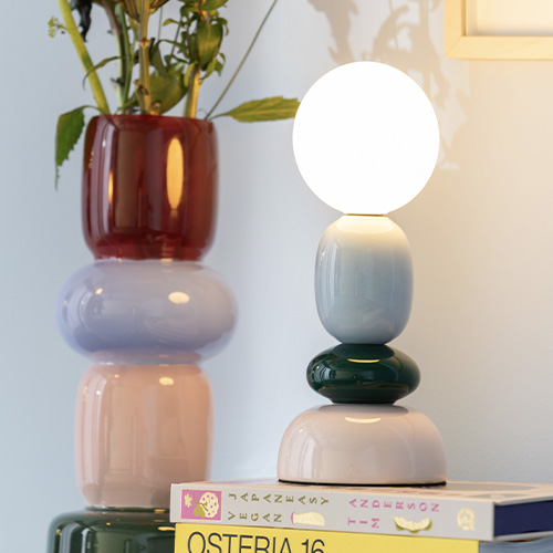 Lampe à poser décorative multicolore rose - Burano