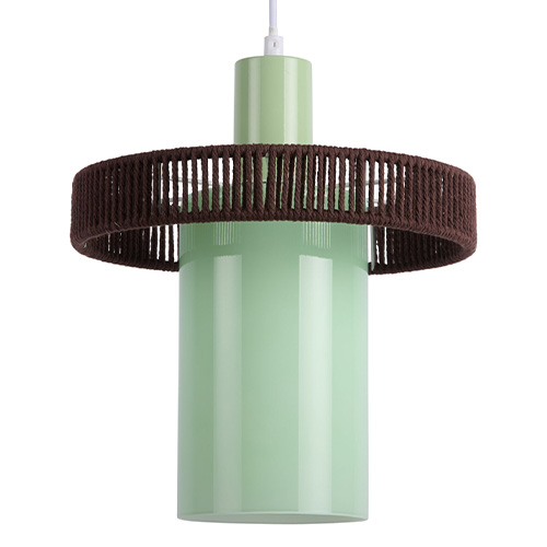 Suspension bicolore rose & vert forêt - Firenze