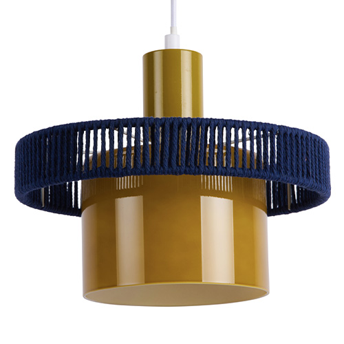 Suspension bicolore vert olive & bleu pétrole - Firenze