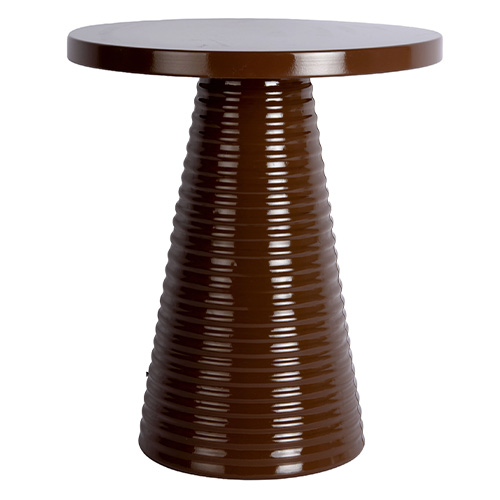 Table d'appoint en métal chocolat - Catania