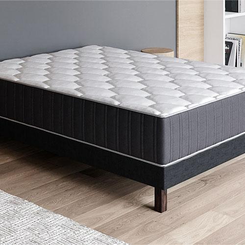 Ensemble matelas mémoire + sommier 90x190 Memo Prestige Hbedding - Mousse ergo, mousse HR 35kg et mousse effet mémoire de forme