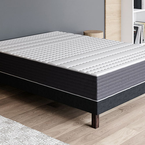 Ensemble matelas mémoire + sommier 180x200 Memo Supreme Hbedding - Mousse ergonomique et mousse effet mémoire de forme