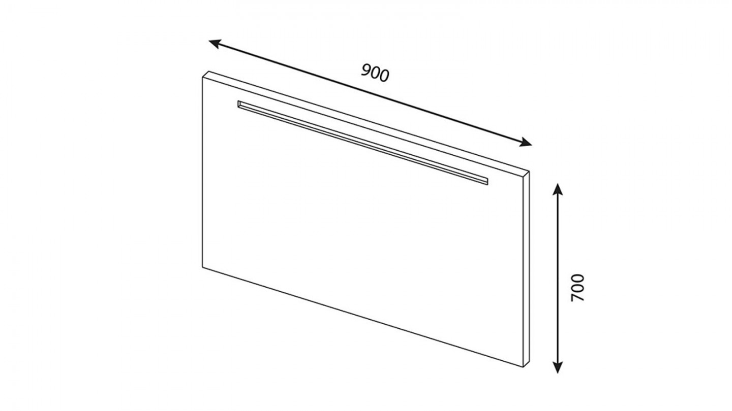 Meuble de salle de bain suspendu vasque à poser 90cm 2 tiroirs Bleu + miroir + colonne ouverture droite - Rivage