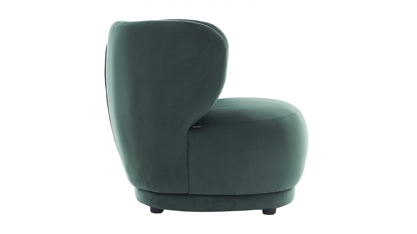 Fauteuil en velours vert - Ester