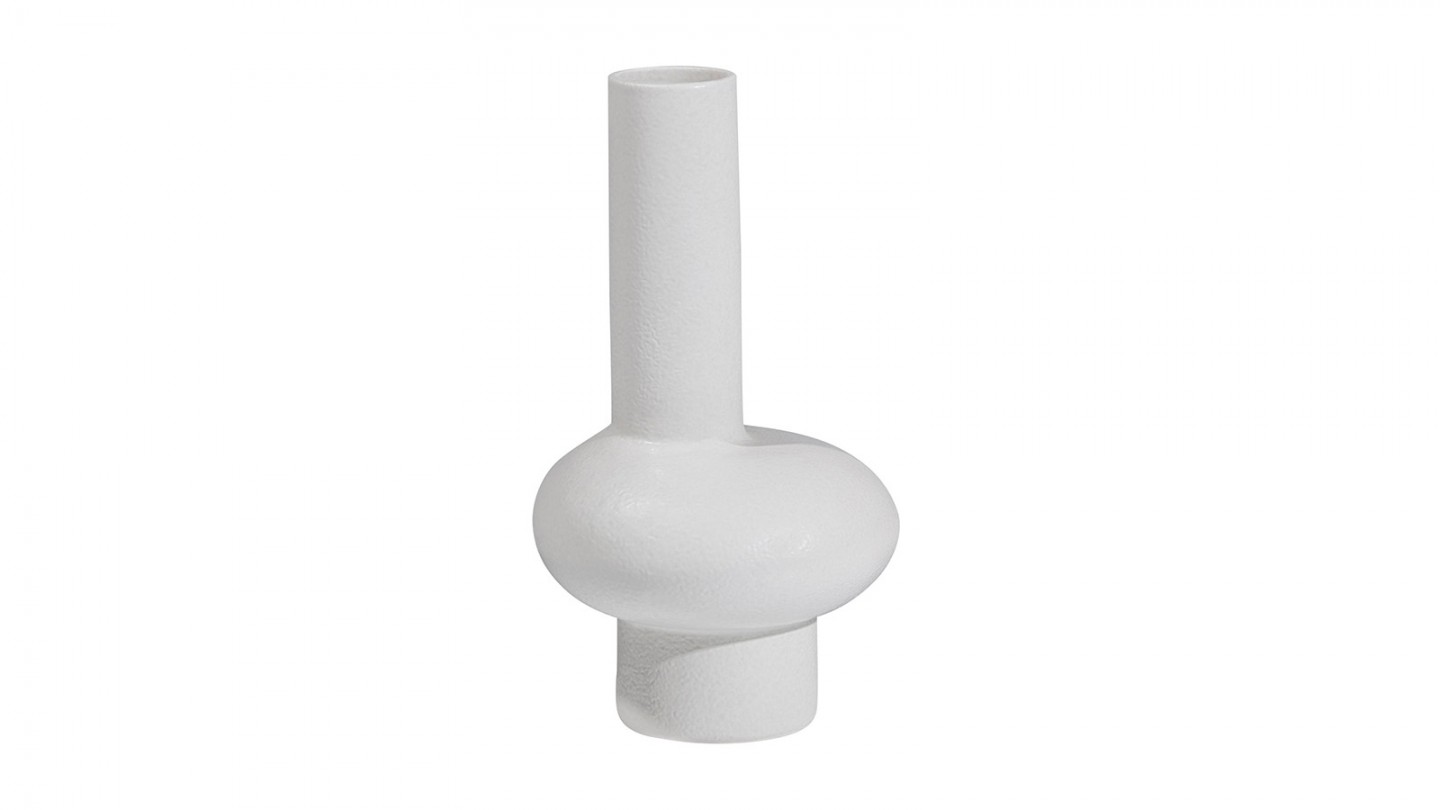 Vase en porcelaine blanc 31 cm - Tank