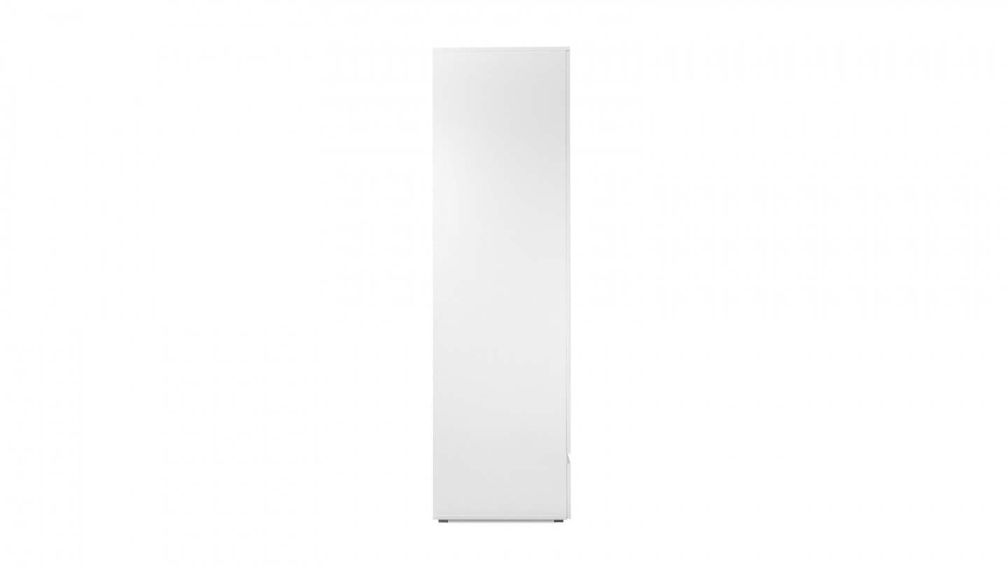 Armoire 3 portes 2 tiroirs blanche 122 cm - Medea